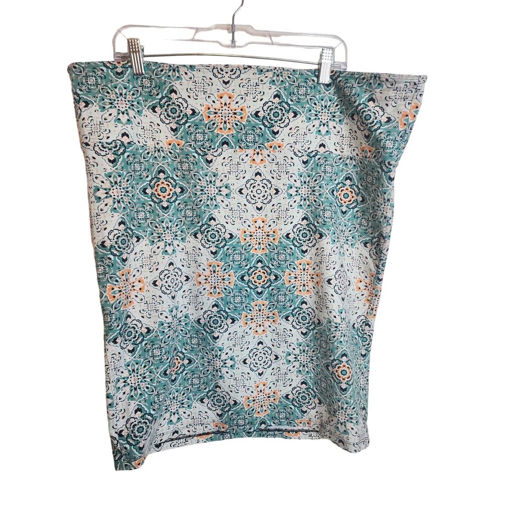 Torrid High Waisted Patchwork Pencil Skirt, 3X